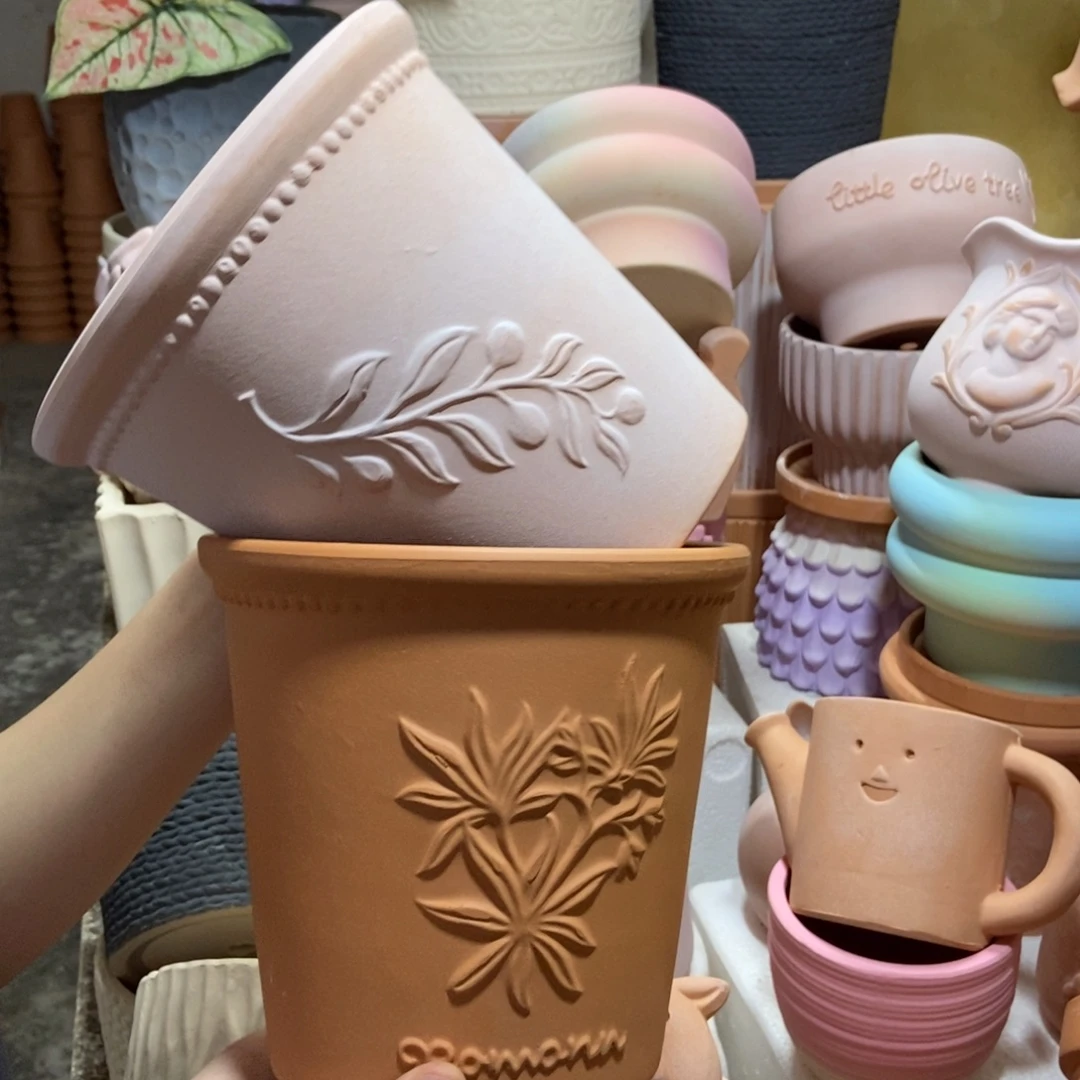 18×17雾化橄榄枝+红陶香草2个