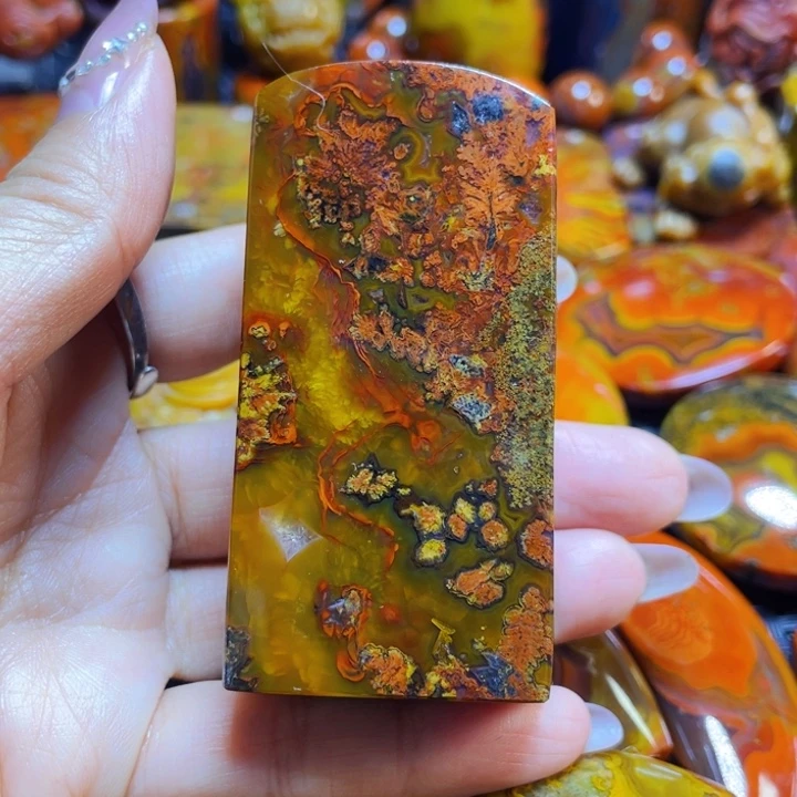 未镶嵌战国红印章玛瑙/玉髓