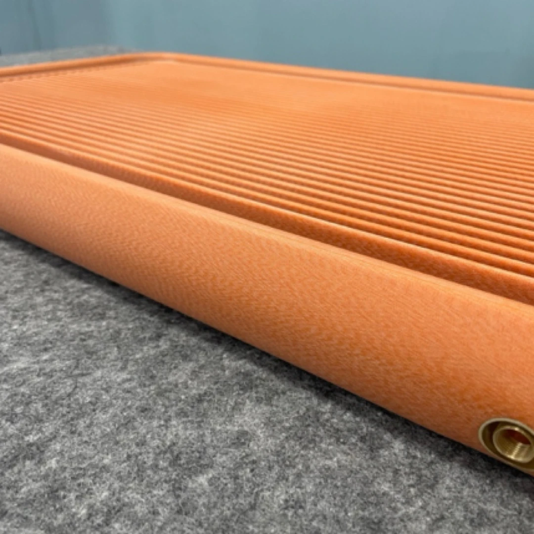 金茧匠高密度大橙金龙鳞纹素盘高端纯色电木茶盘家用简约顺丰包邮