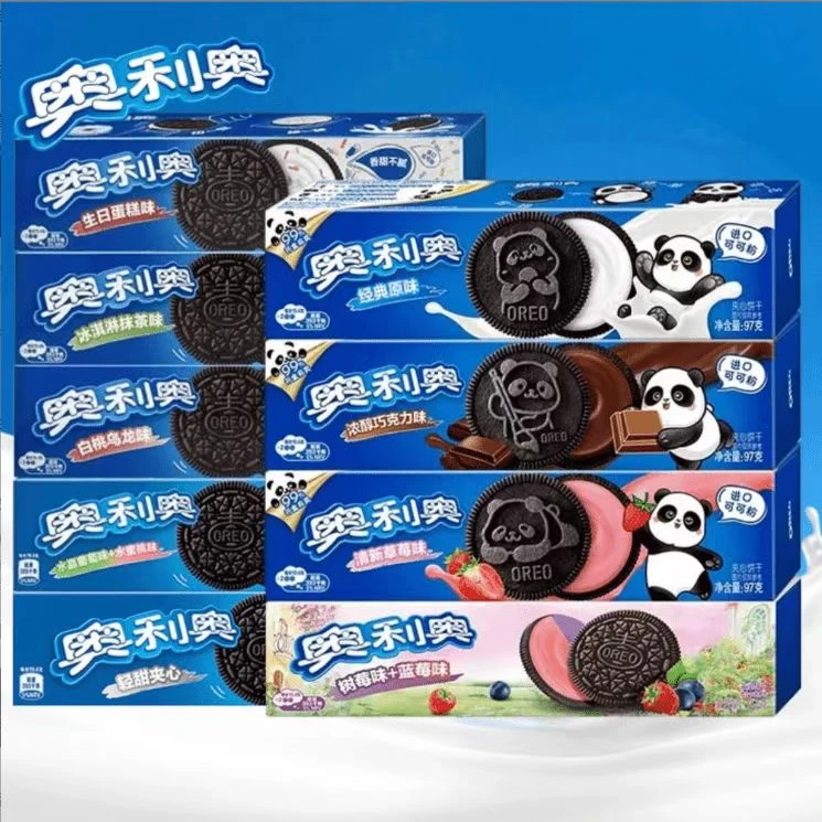 奥利奥夹心饼干97g原味巧克力味草莓味休闲零食经典食品零食饼干