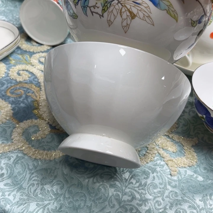 我***车瓷片六寸面碗两个