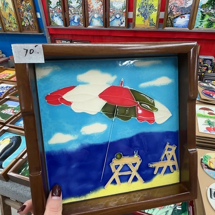 陶瓷板画20/20托盘微瑕不退不换