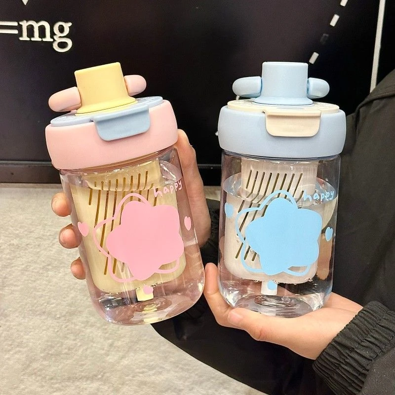 2025新款防摔个性爆款小众网红杯子ins高颜值简约防摔双饮便携