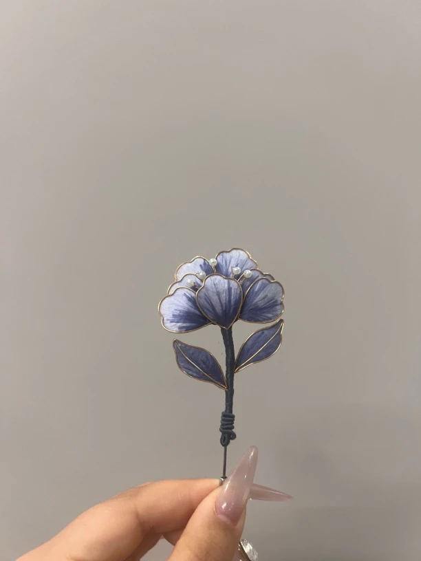 雨点手工发夹头饰发簪