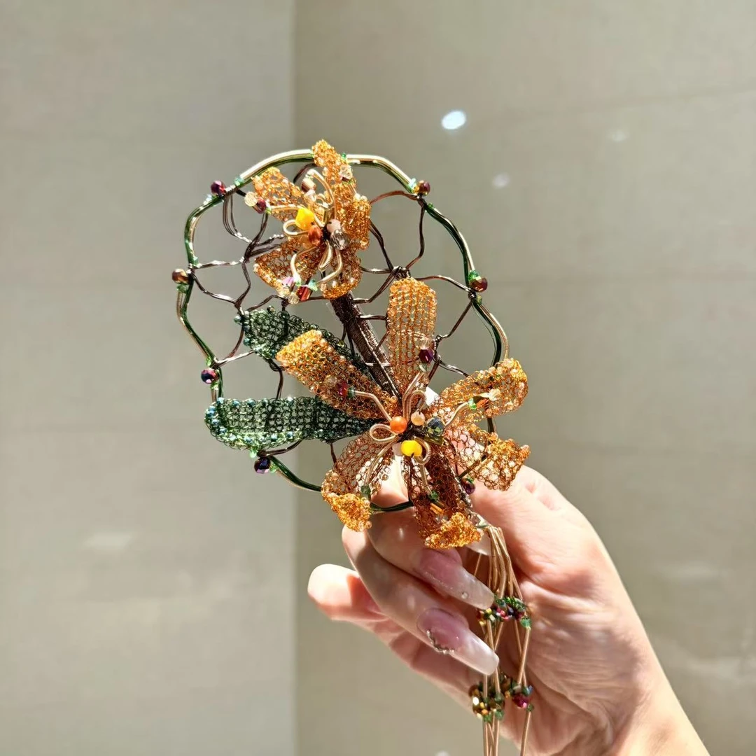 【莫奈海之星】彼岸花系列礼帽边夹设计气质高级感优雅款