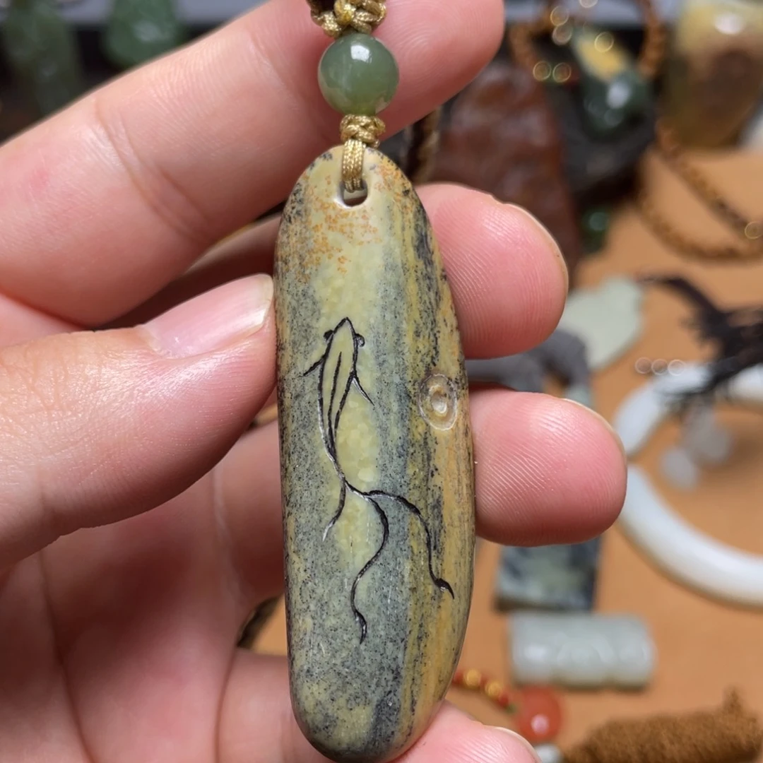 岫岩河磨玉（透闪石质玉）未镶嵌挂件