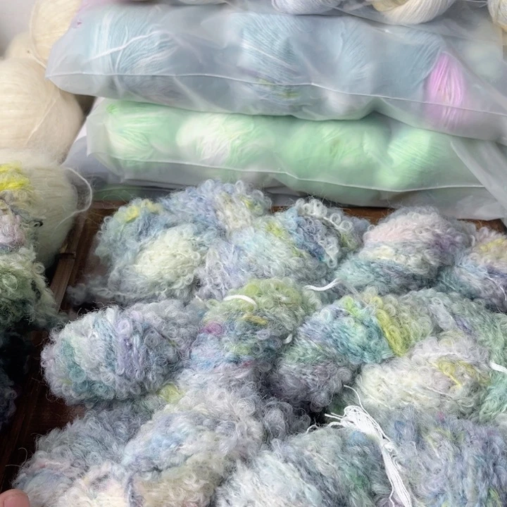 羊毛手染大圈圈22号
