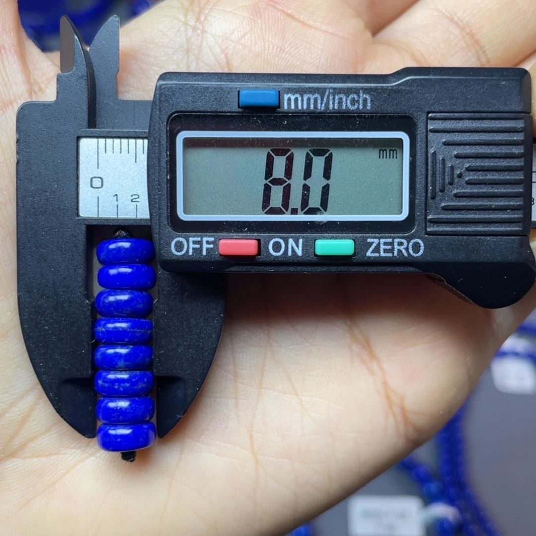 青金石未镶嵌8mm隔片配饰
