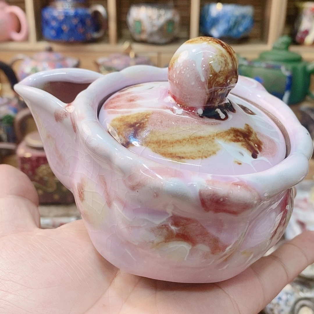 粗陶志野柴烧茶具