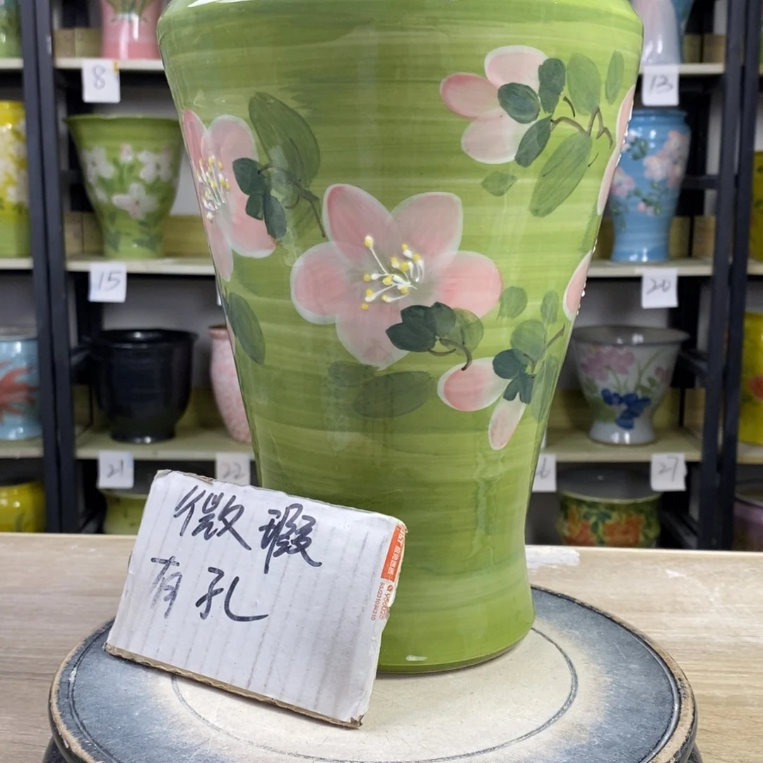 景德镇手工手绘陶瓷花盆
