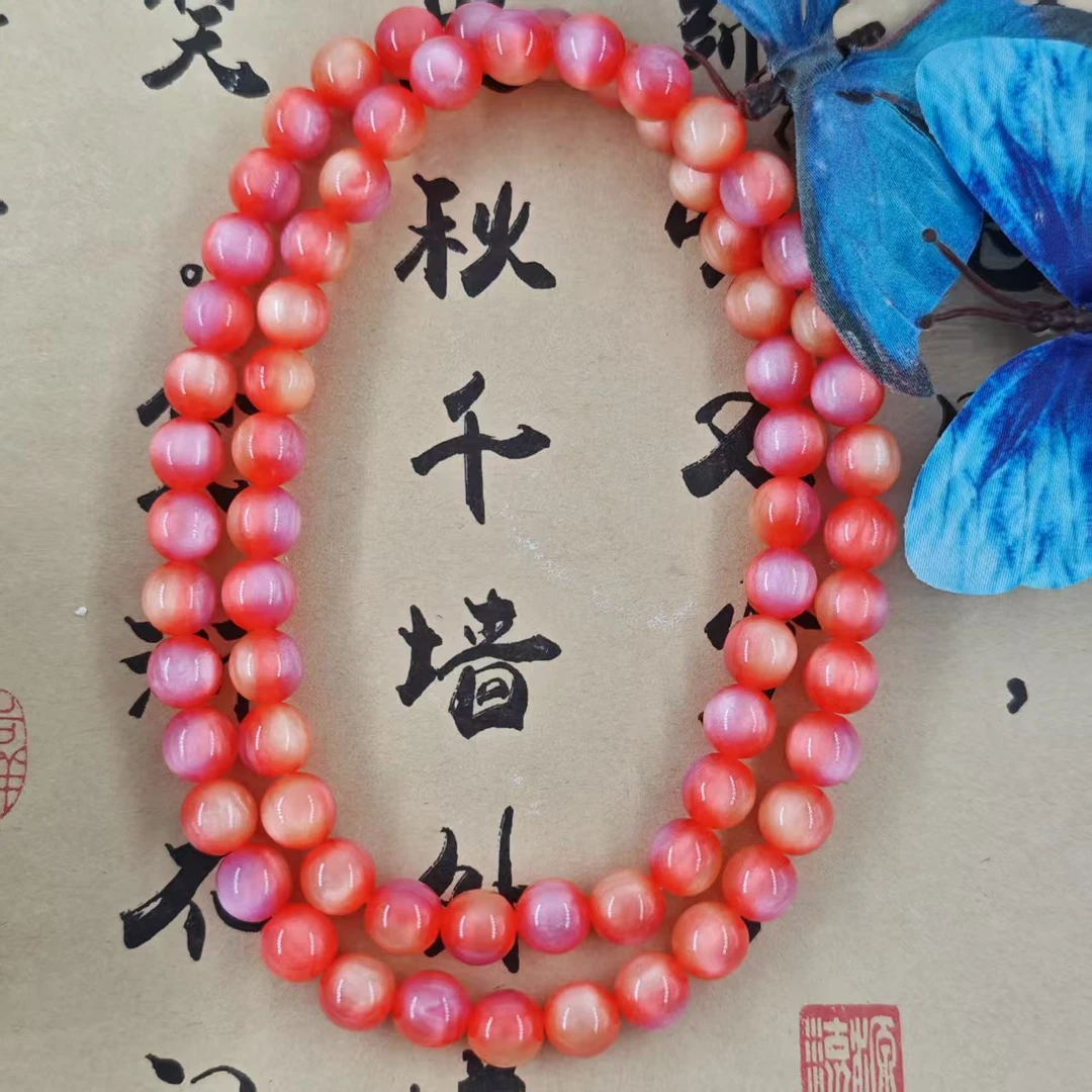 【古典珍藏】九星火莲 G057经典百搭树脂妈妈链