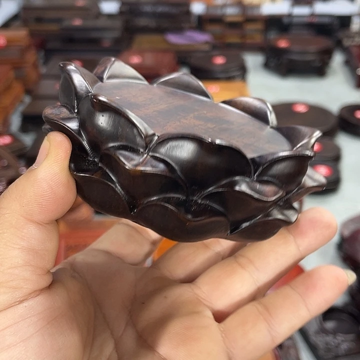 紫砂红木底座工艺品红木底座工艺品8公分