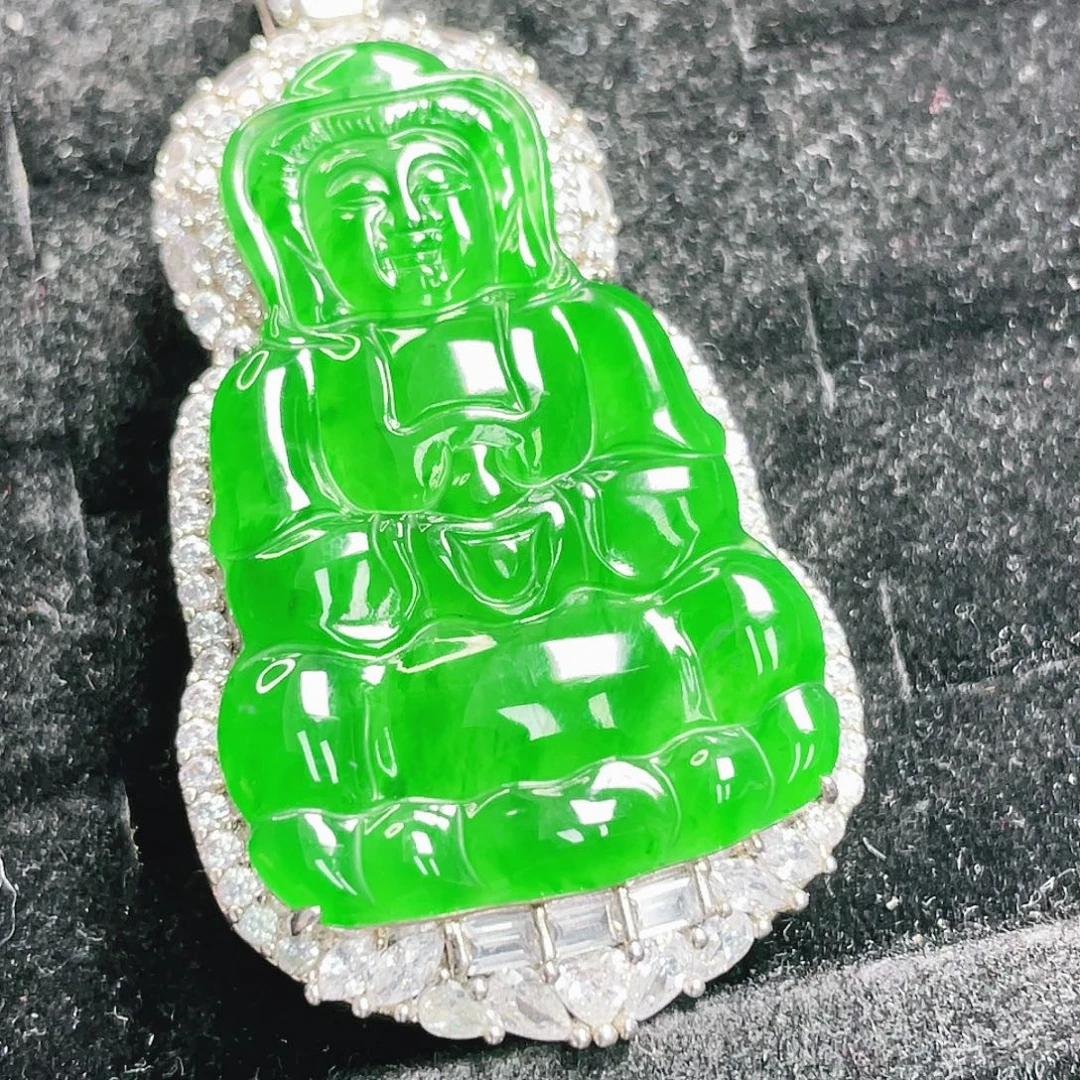 翡翠未镶嵌颈饰999