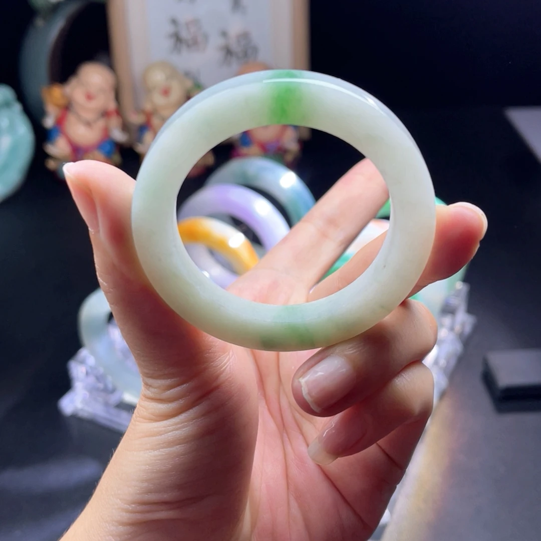 定制翡翠未镶嵌天然翡翠手镯定制