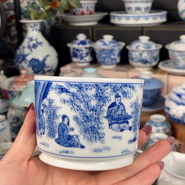 闫***惠杯折葵非器竹林七贤容天杯