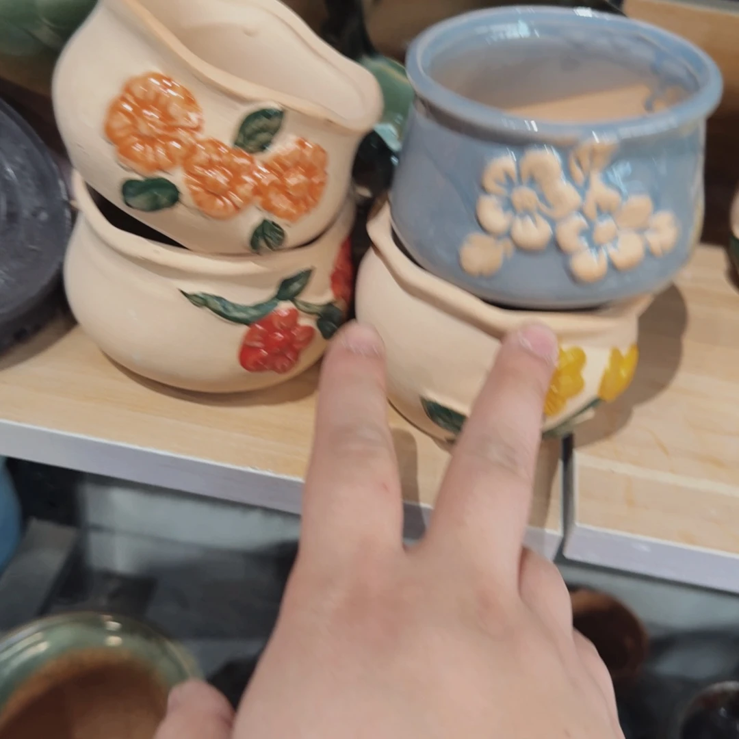 紫砂花盆粗陶盆醋