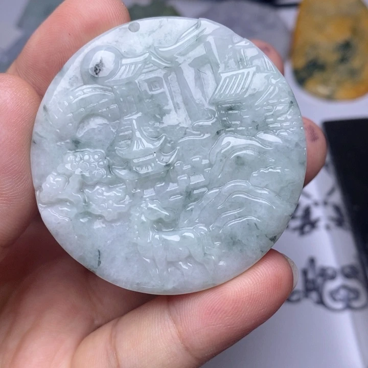 颈饰未镶嵌翡翠翡翠