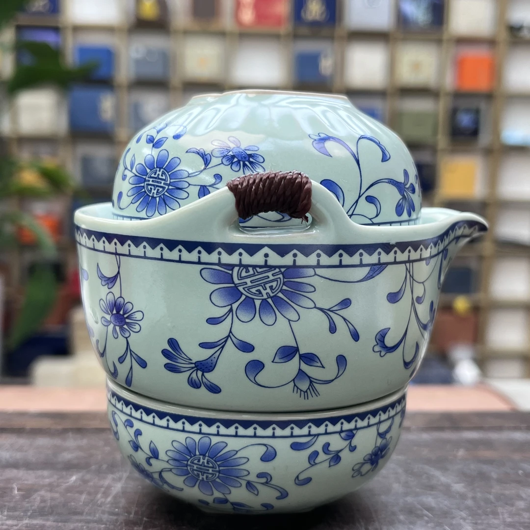 缠枝莲手捏旅行套-254（众）