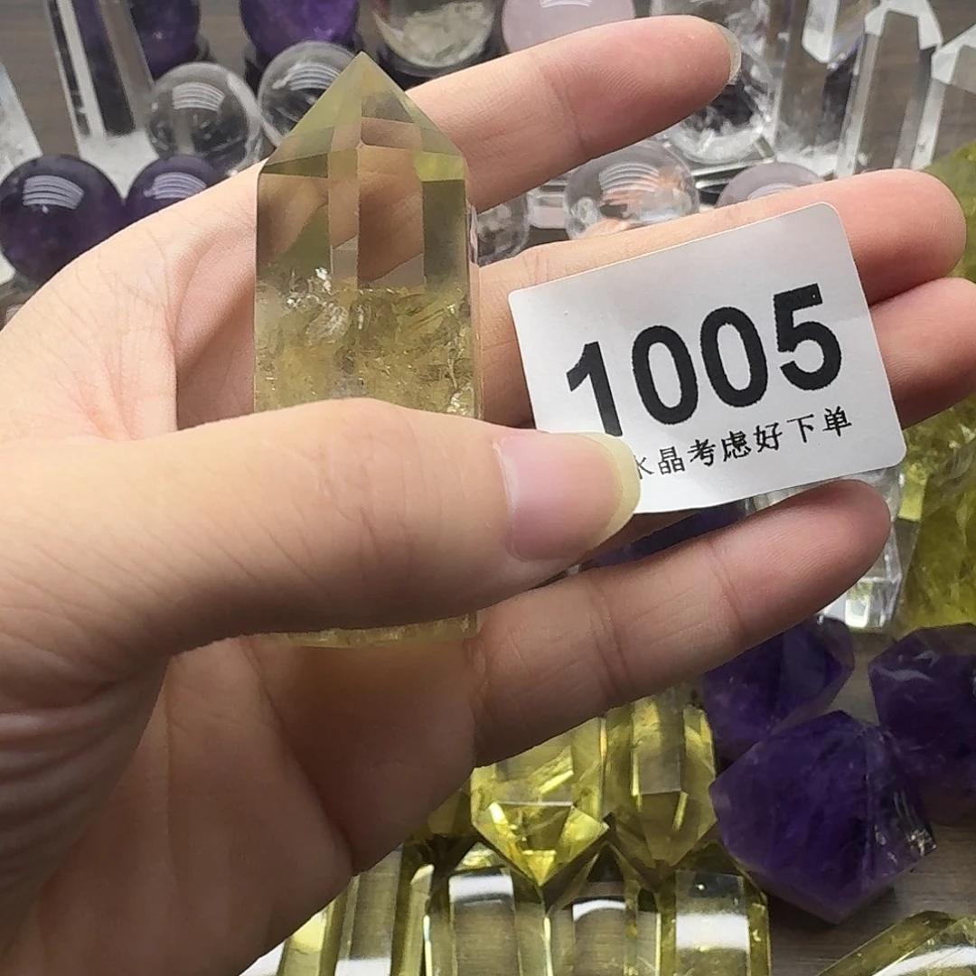 珠宝半成品黄晶未镶嵌