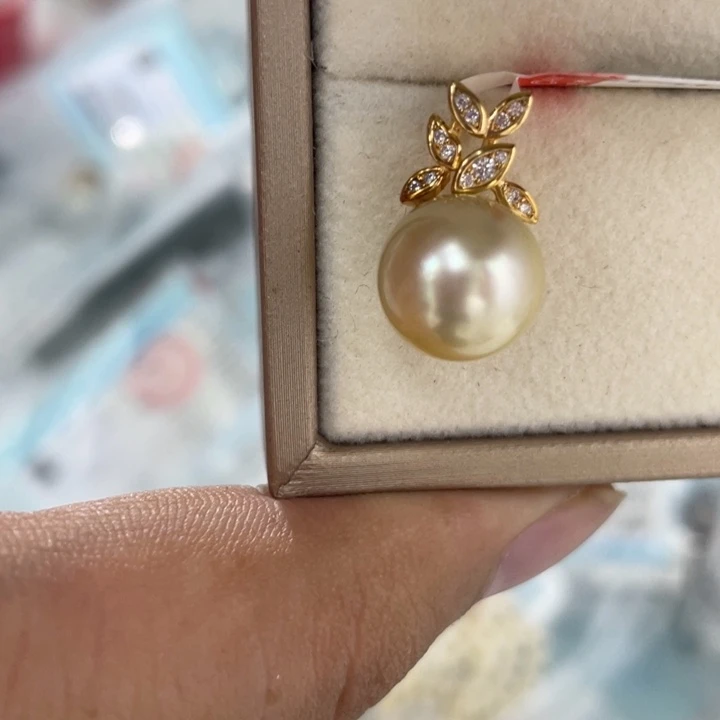 银S925镶嵌颈饰海水珍珠