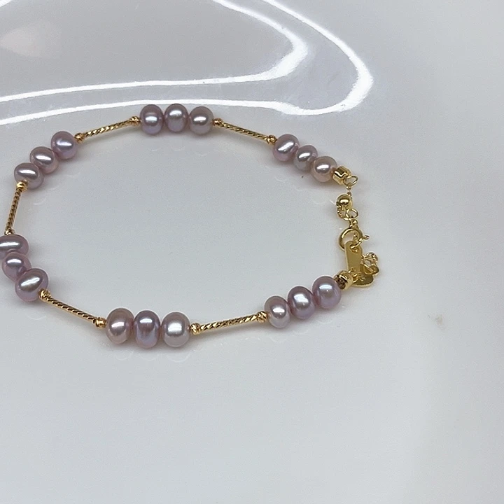 淡水珍珠银S925镶嵌颈饰