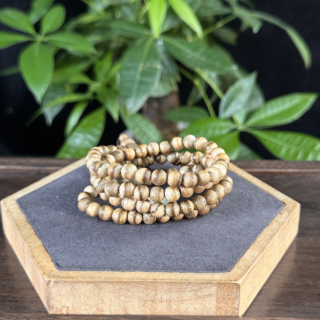 ZYCX-3478 加里曼丹珠链8.9g 约：6mm*114颗