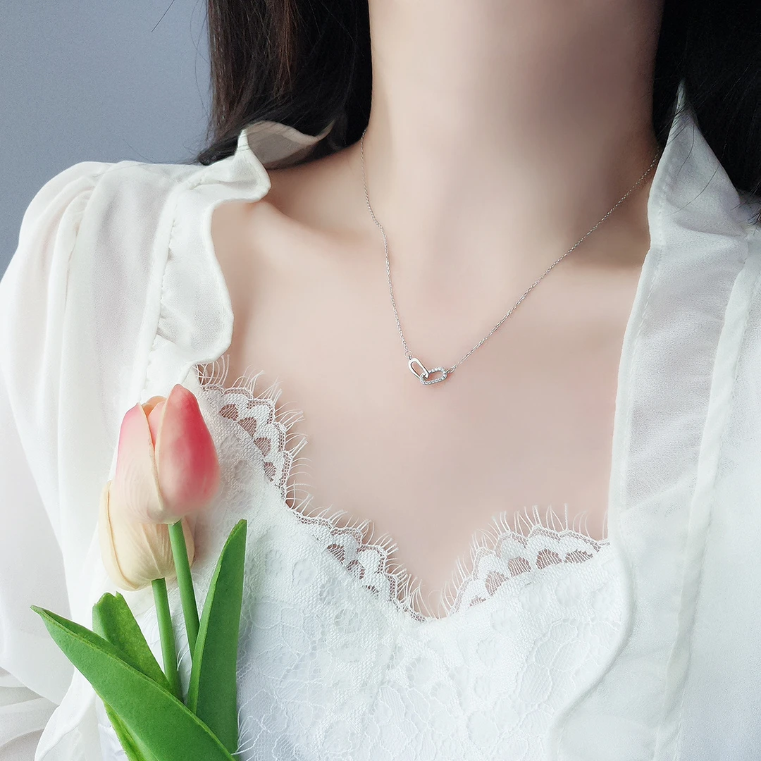 FARCOKO/法蔻 吊坠925银 莫比乌斯环项链气质小众饰品情人节礼物