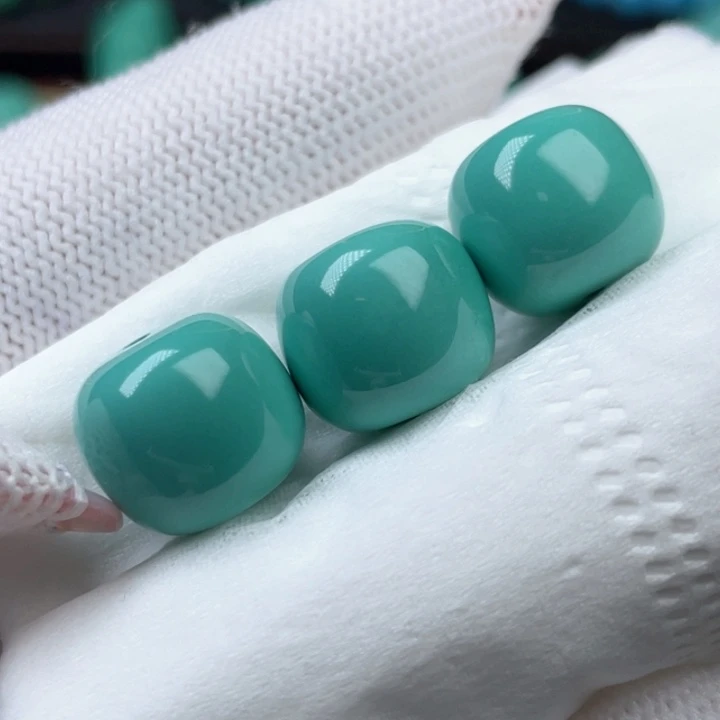 高瓷蓝绿12mm老型单颗高货