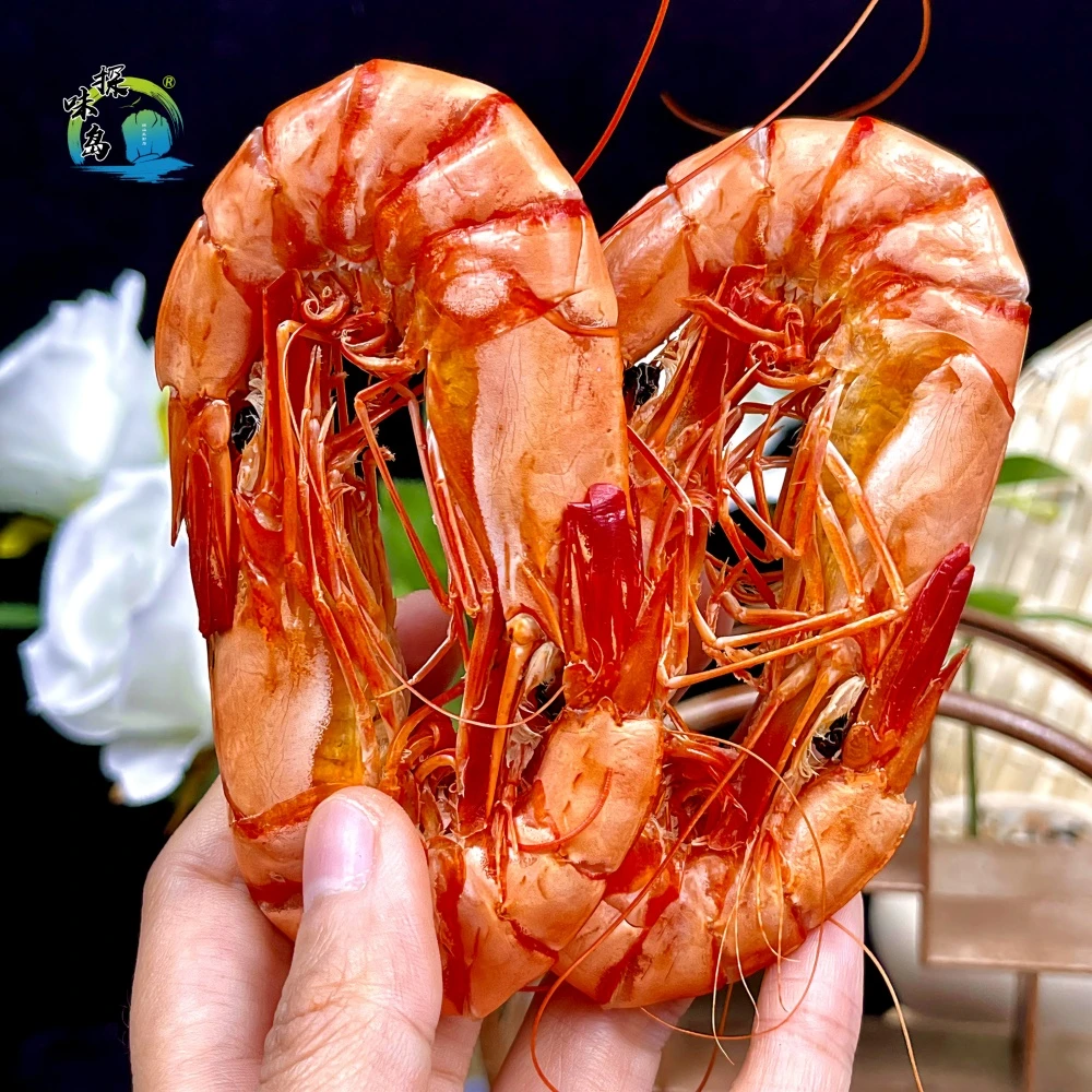 福建东山岛大号九节虾干特产即食新鲜对虾烤干竹节虾九节虾干250g