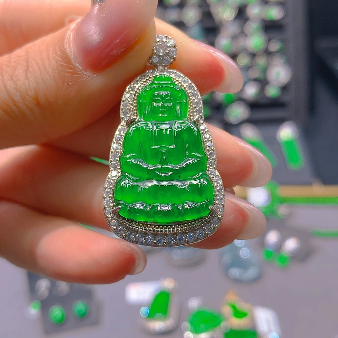 翡翠未镶嵌颈饰天然翡翠