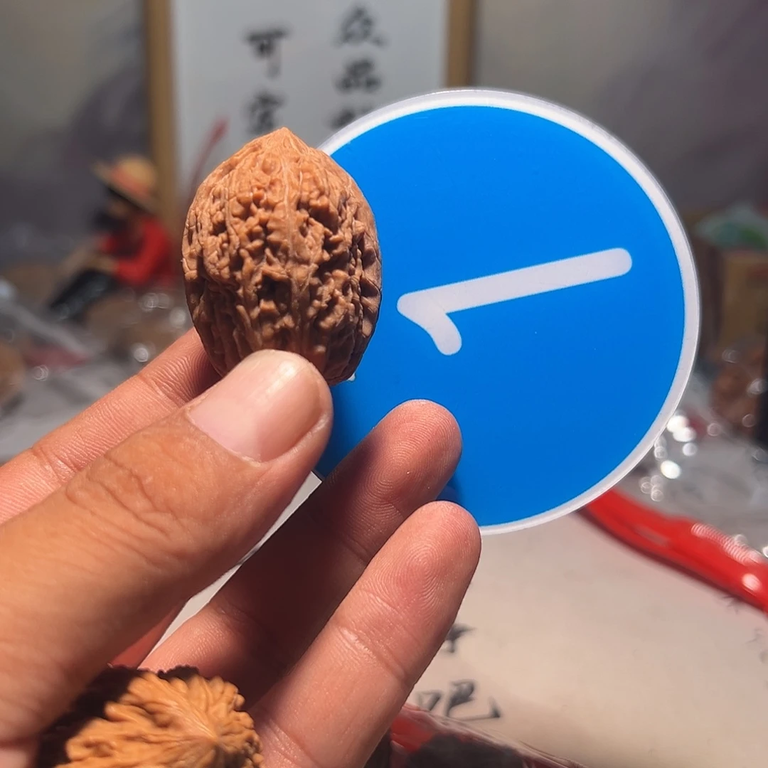 飞***狐文玩核桃，蓝色001号