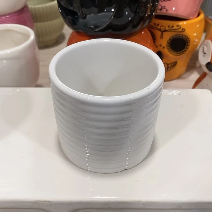 陶摆件陶盆有孔 瑕疵介意勿拍