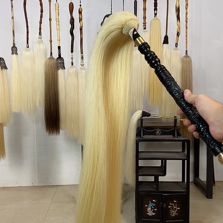 纯手工制作马尾拂尘