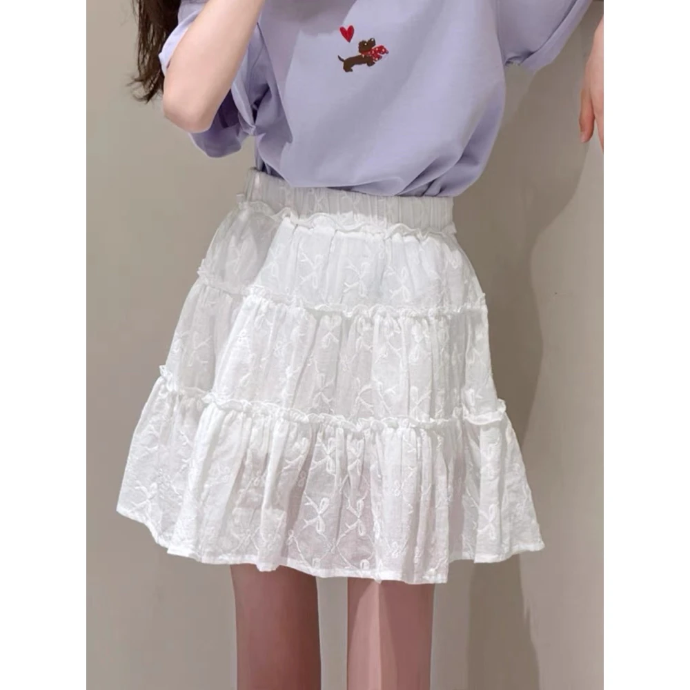 【C TING】夏季新款韩版亲子装童装蝴蝶结蕾丝蛋糕蓬蓬裙-2041