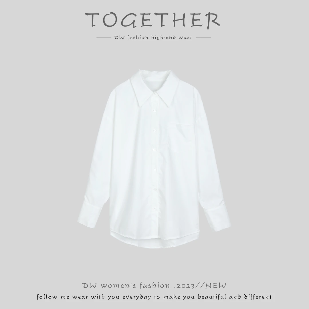 【Together】· 尤白 · 法式宫延风袖子气质白色衬衫#TX0002