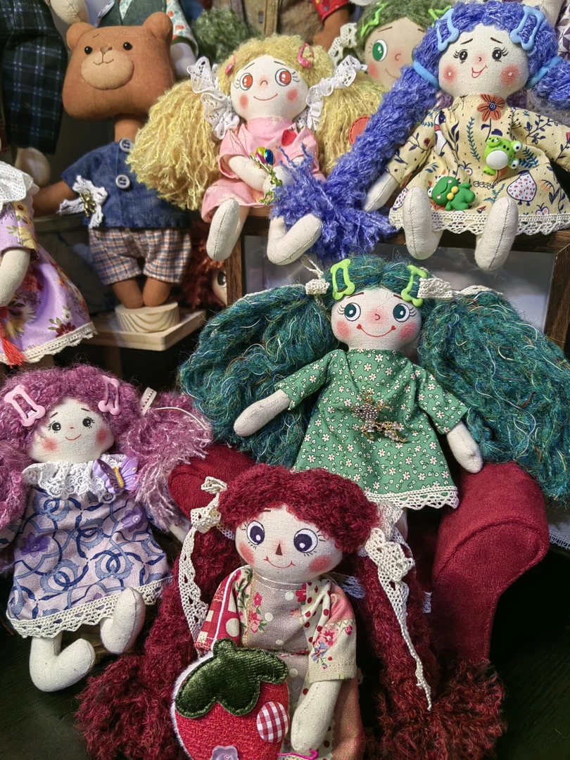 手作布艺玩偶，乡村娃娃体小号（一物一拍，拍前请先咨询）