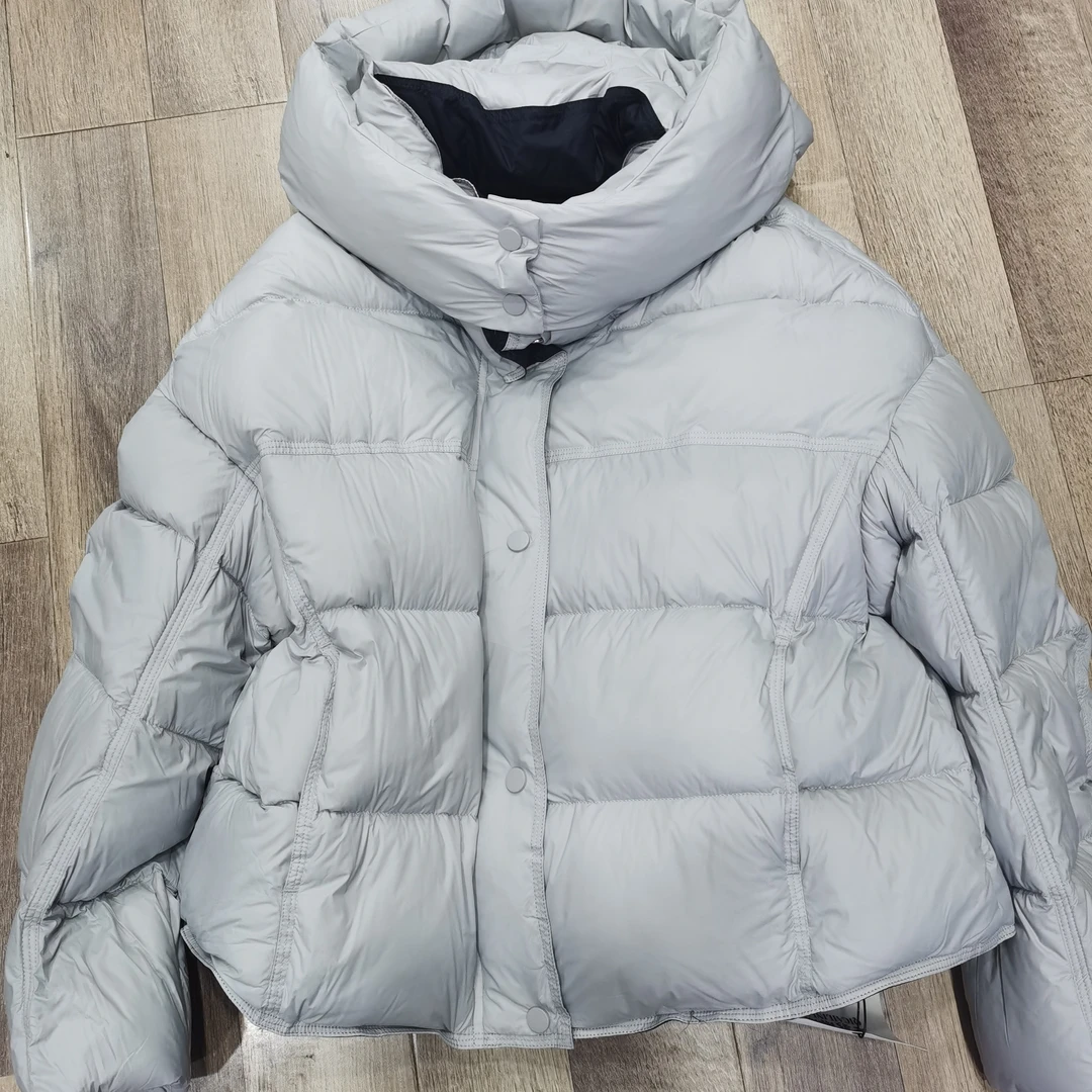 简约时尚韩系连帽90绒棉服