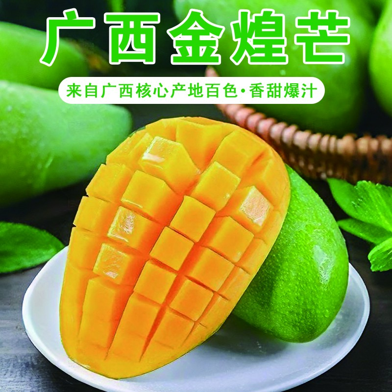 广西百色金煌芒大芒果青芒果甜心芒网红新鲜水果当季热卖产地直发