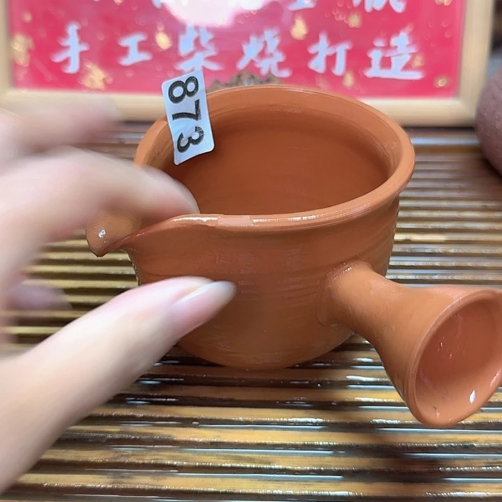 纯手工制作粗陶茶具
