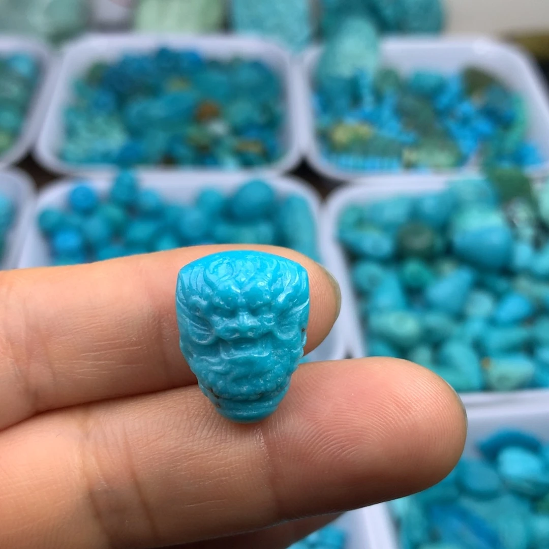 绿松石未镶嵌吊坠(不含链)19×14×11