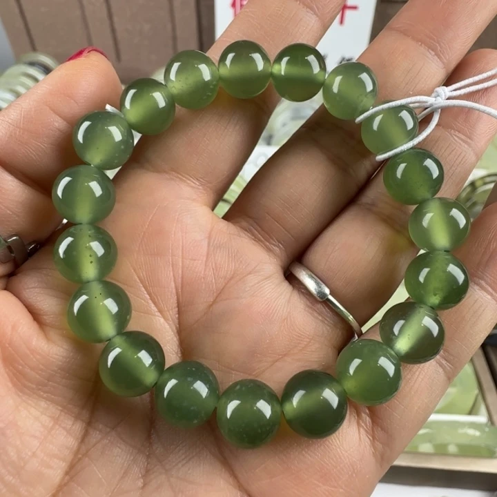 蛇纹石玉未镶嵌手链