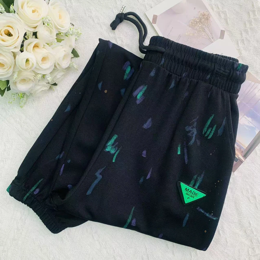 女士喷墨休闲运收口动裤休闲舒适时尚百搭 22106