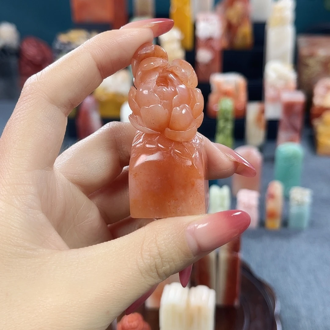 柳***月印石昌化石7726包邮包刻