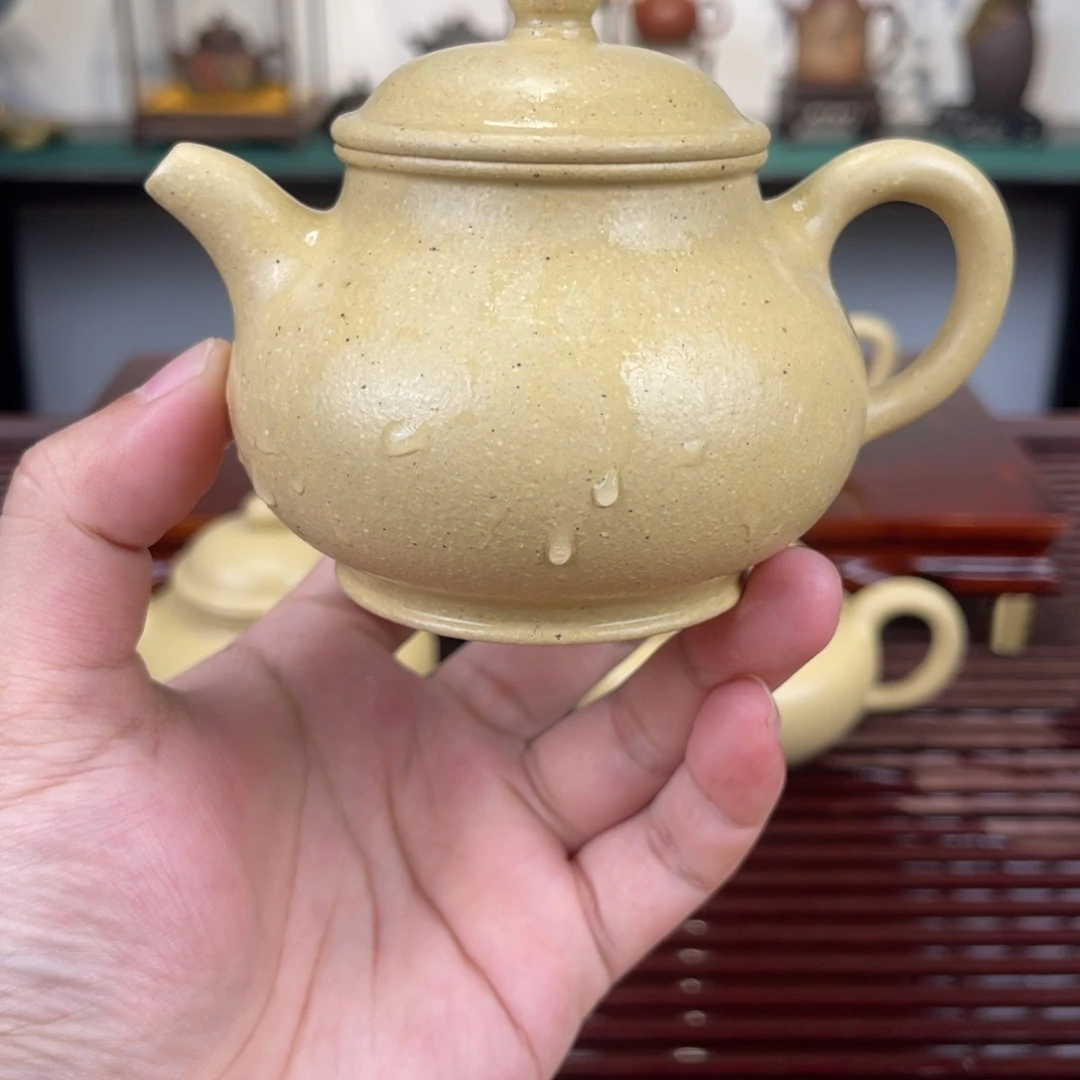 茶壶紫砂170毫升全手工本绿潘壶