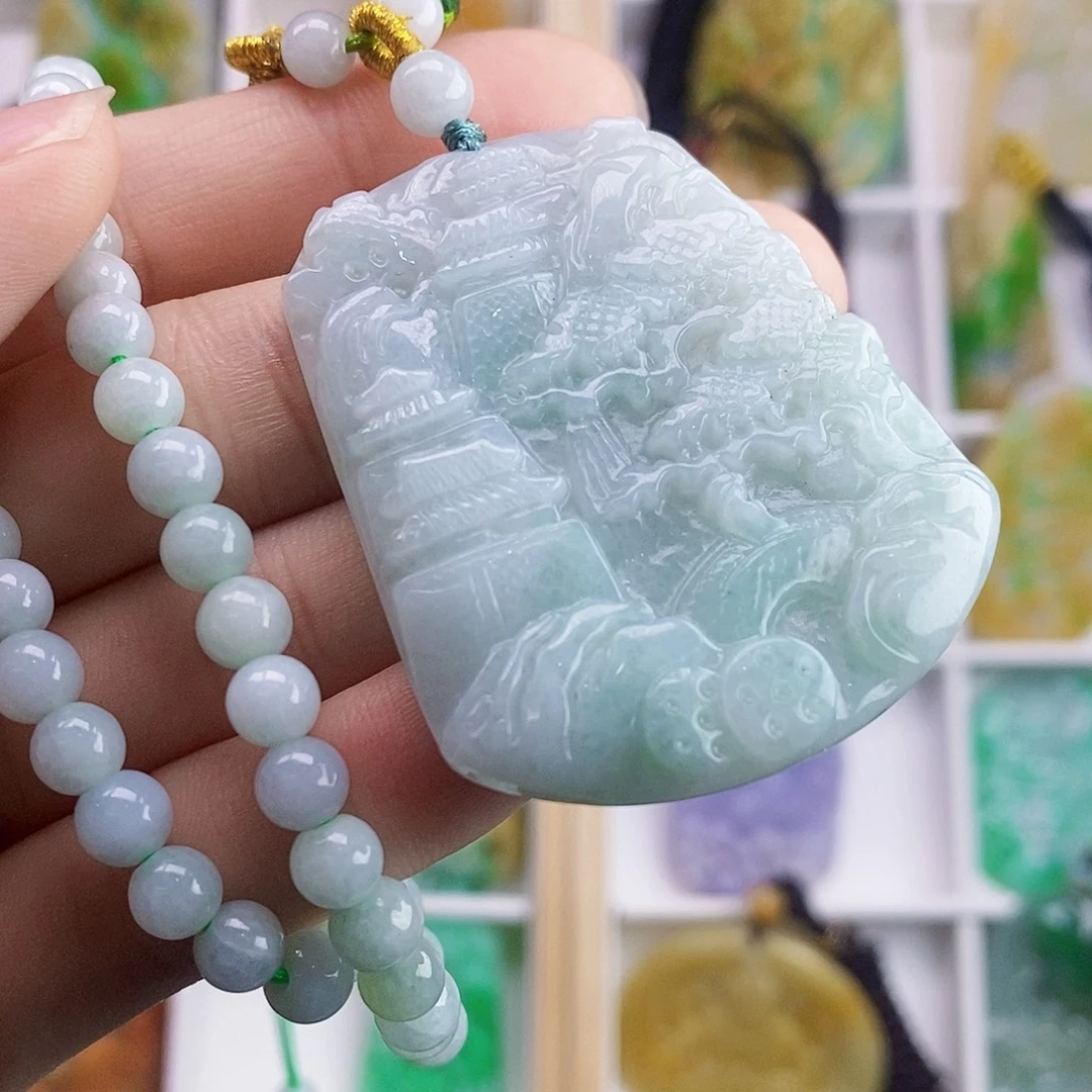翡翠未镶嵌颈饰翡翠