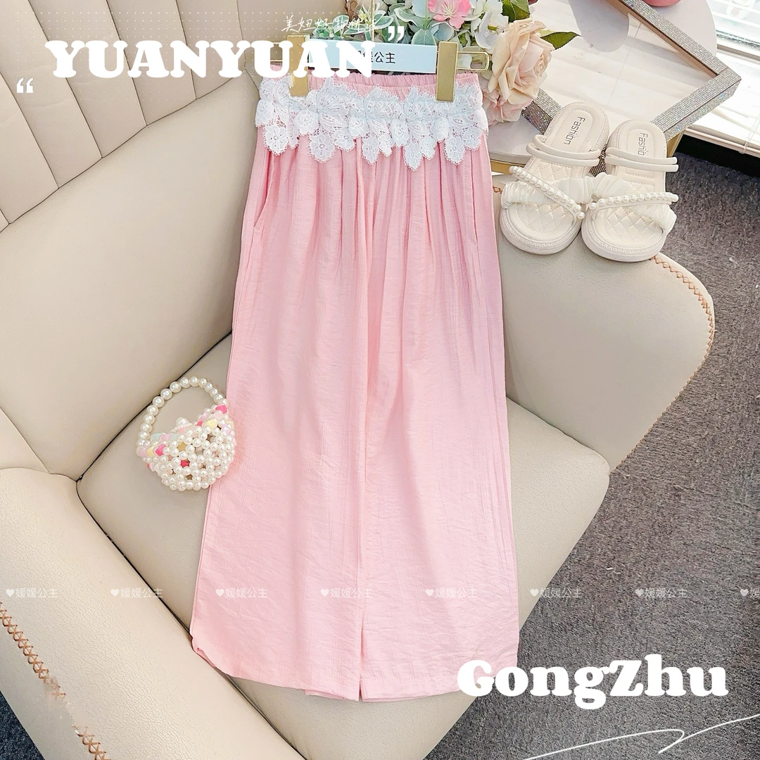 媛媛公主媛2025夏季新品女童中大童百搭长裤15221A107