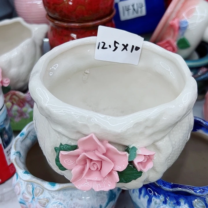 有孔，满10元发货多肉陶瓷花盆