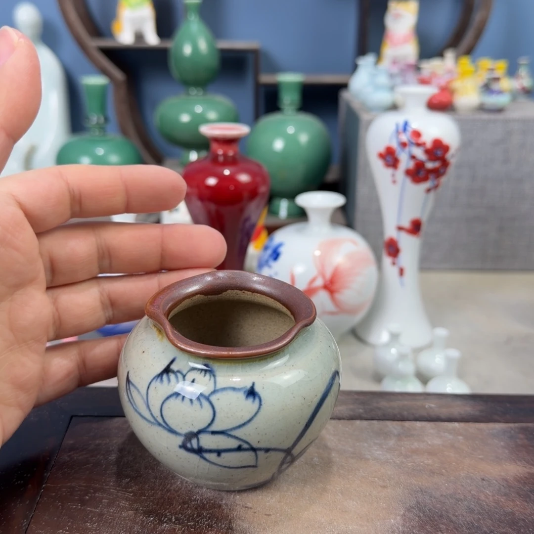 陶瓷手工小花器摆件