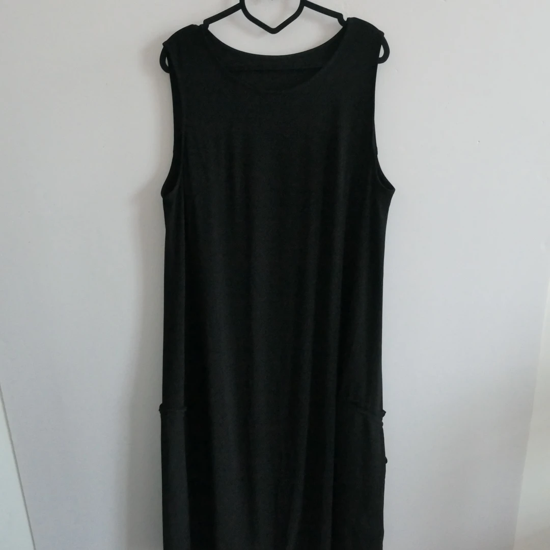 DJ-32581夏季新款坎袖连衣裙针织黑色