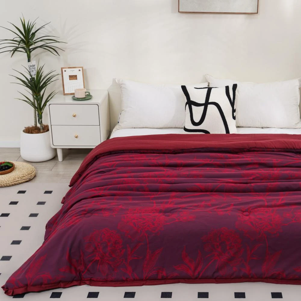 【秘密花园三件套】纯棉舒适亲肤双层纱A类床单2.4*2.5M枕套48*74cm